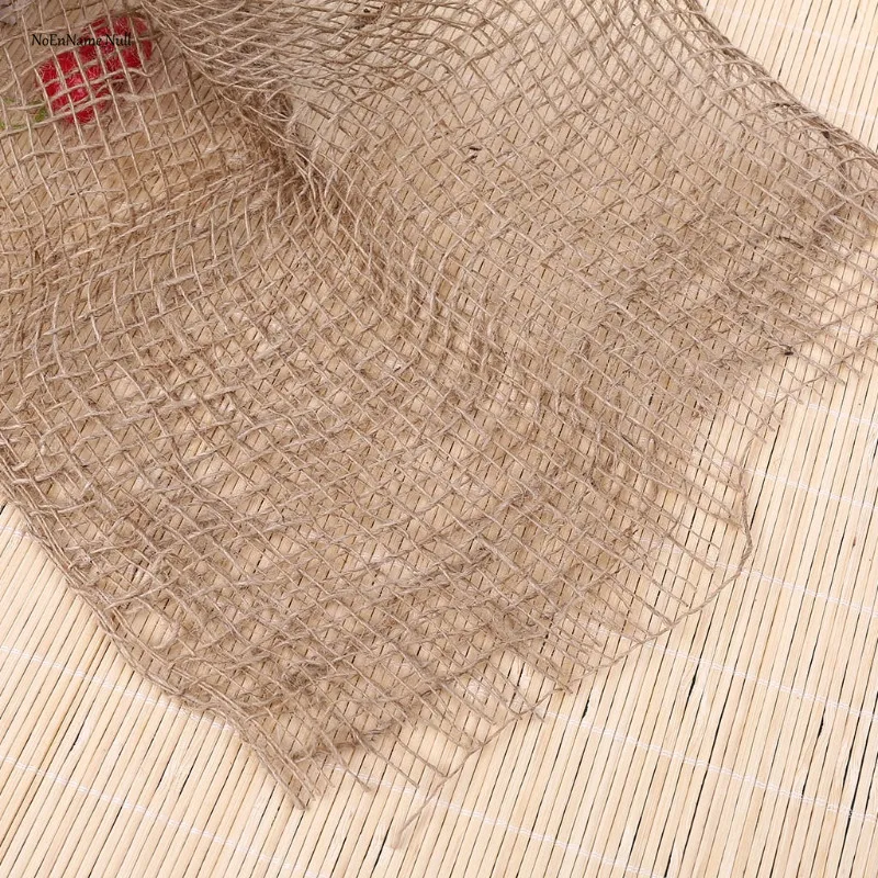 NoEnName-Null новорожденный джутовый фон одеяло Детская фотография Опора массивный слой мешковины сетка