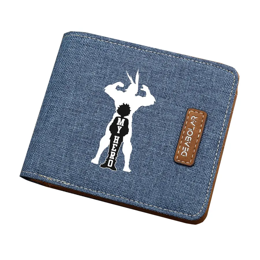 Бумажники с героями мультфильма «Мой герой» Boku no Hero Academy Izuku Midoriya, короткий кошелек, студенческий кошелёк для монет - Цвет: 12