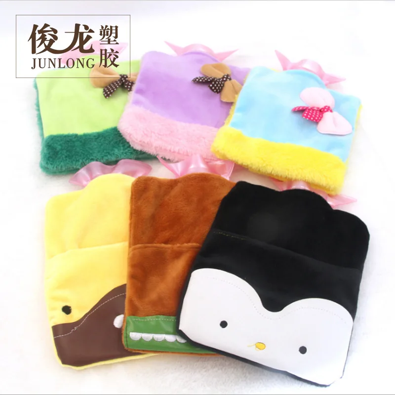 

Cartoon animal plush hot water bottle Mini portable warm water bag