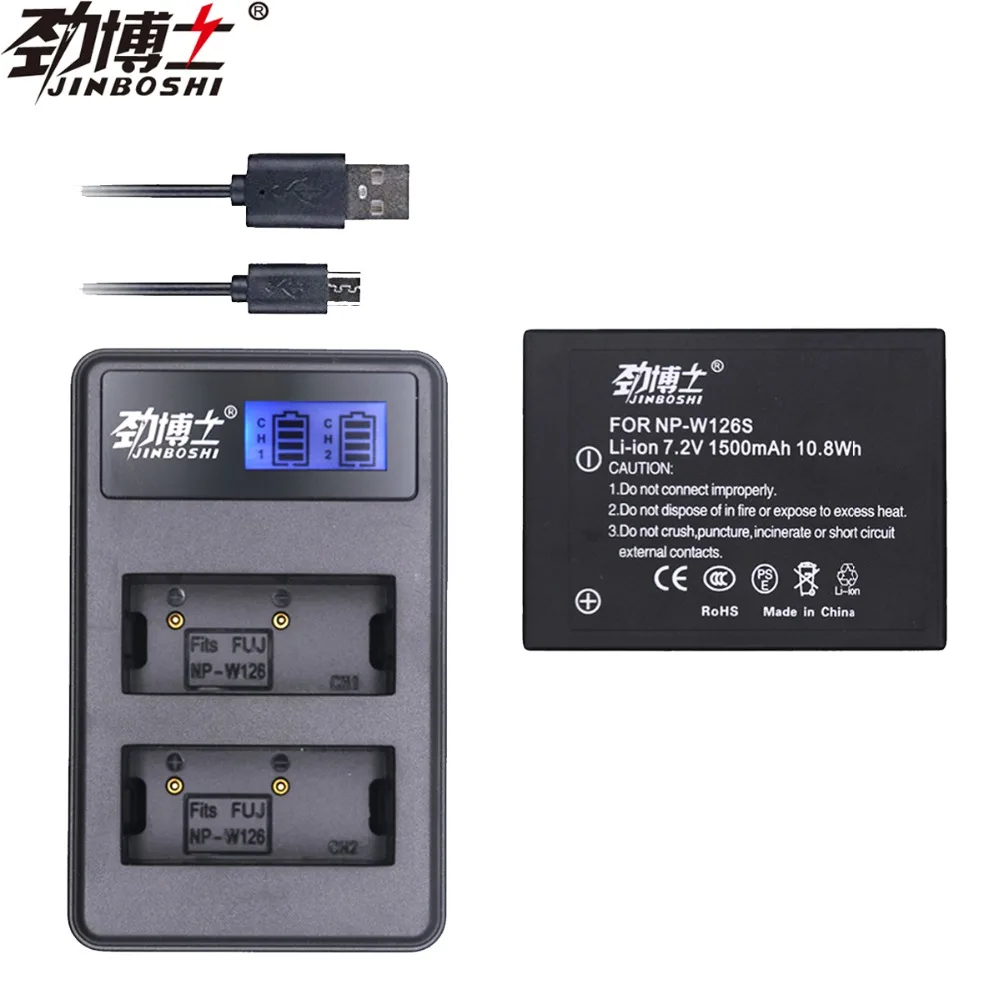 

1PCS 1500mAh NP-W126S NP W126S Battery NP W126 +LCD Dual Charger for Fuji X-Pro1 XPro1 X-T1 XT1,HS33EXR X PRO1 NP-W126