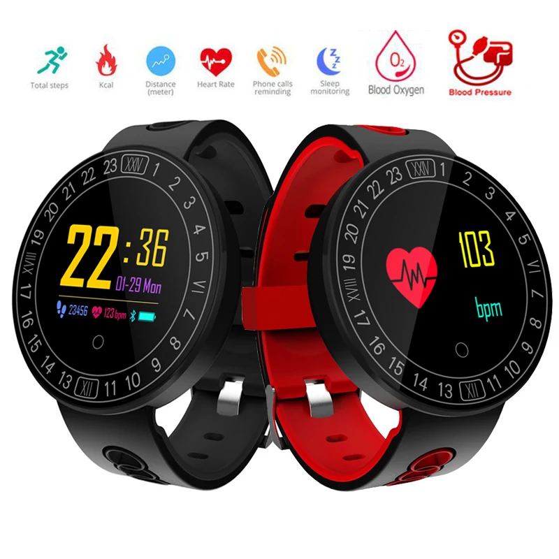 

Q8 Plus Smart Watch Wristband Heart Rate Blood Pressure Monitor Sports Smart Bracelet Motion tracking Waterproof Bluetooth Band