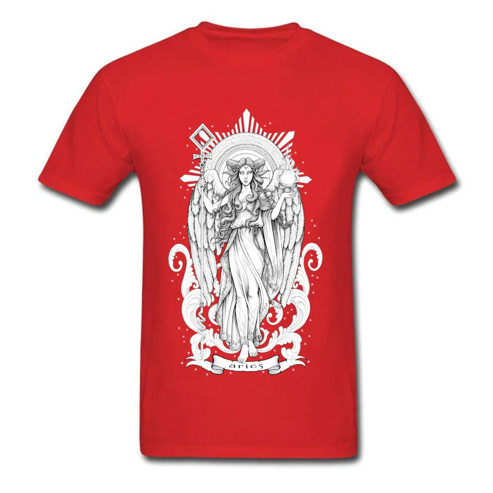 Printed aries zodiac sign Boy T-Shirt New Design Summer Short Sleeve O Neck 100% Cotton Tops Shirts Fashionable Sweatshirts aries zodiac sign red
