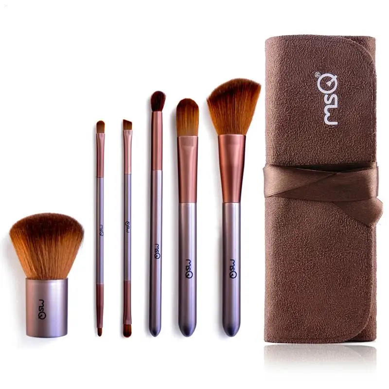 BearPaw 6 Pcs Makeup Set Foundation Cosmetic Brushes Kit Soft Synthetic ...