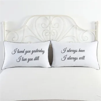 

Love You Romantic Deisgn Super Soft Bedding Pillow cover Lover Still Print Pillow case Romantic Valentines Wedding Gift