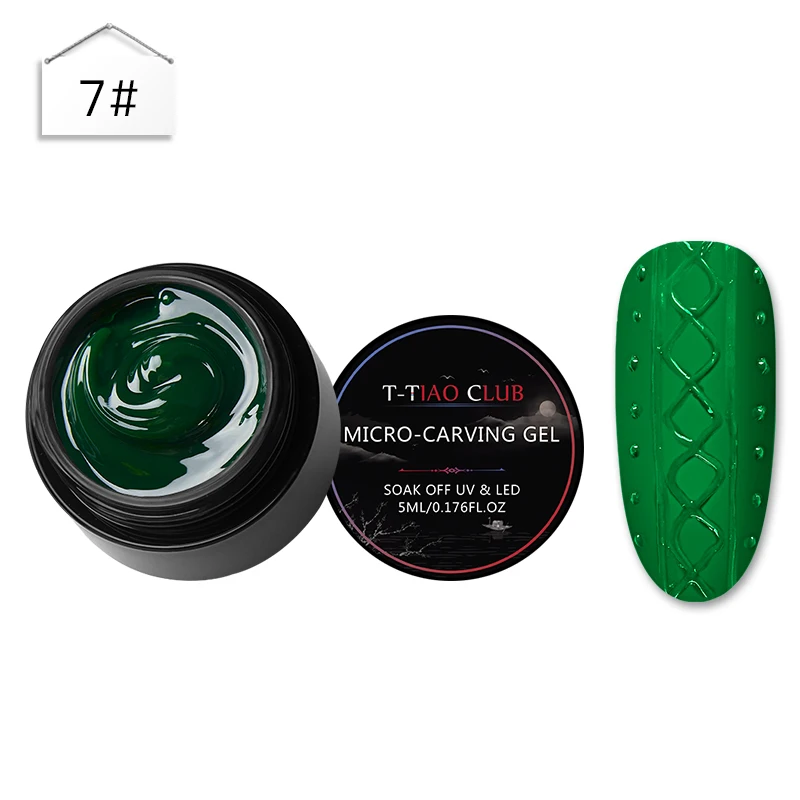 FW4562 T-TIAO CLUB, 5 мл, 3D гель для выбивания резьбы по дереву, 2 в 1, лак для ногтей, замачиваемый, УФ светодиодный, Гель-лак Esmalte Gel - Color: FW4562