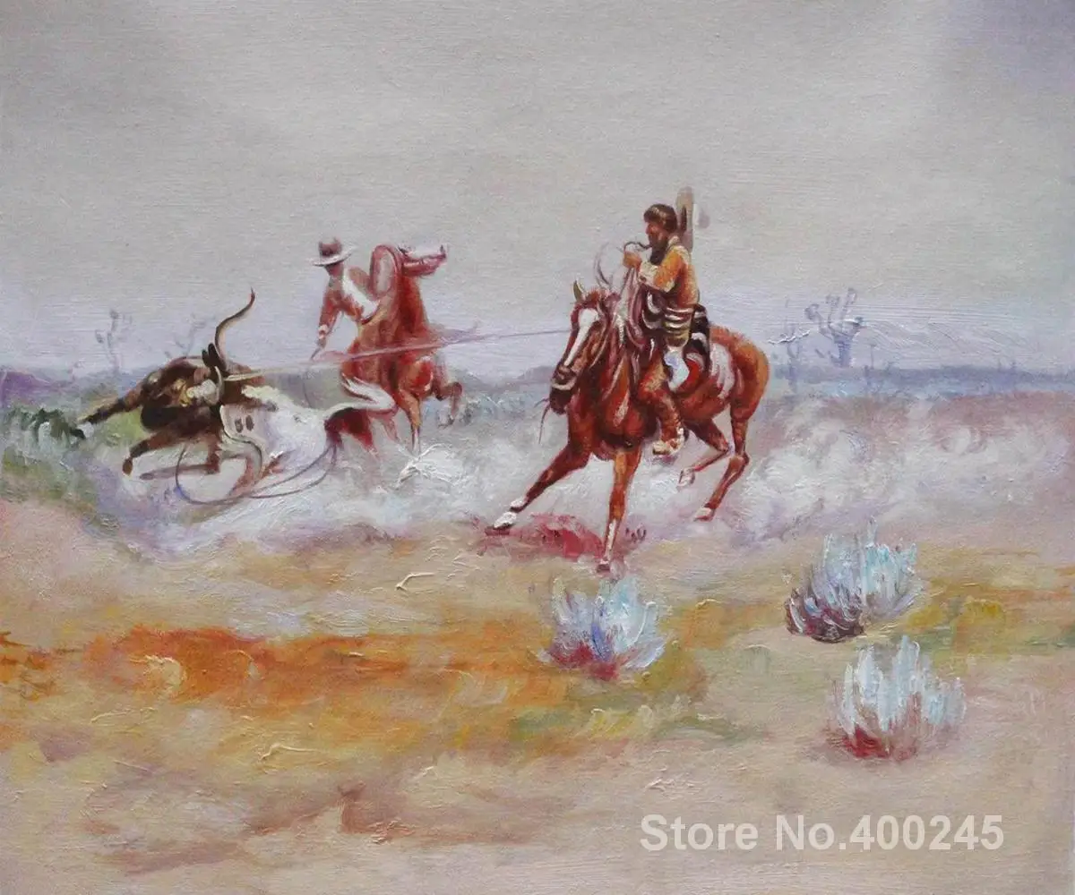 

Mexico by Charles Marion Russell paintings For sale Home Decor Hand painted High quality