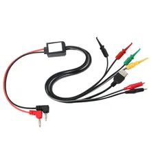 Elecrow Power Supply Test Lead Cable Kit 2 Alligator Clips 2 Banana Plugs 4 Hook Clips DIY Kit for Electronic Fans Makers