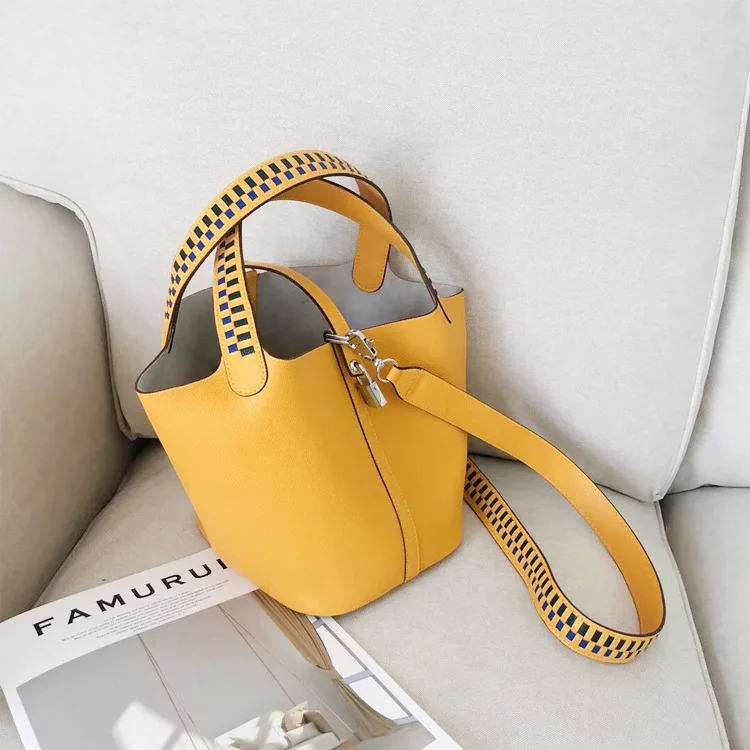 

Genuine Leather Women Shoulder Bags Bucket Bag for Girls Crossbody Bags for Women Luxury Handbags Women Bags Designer
