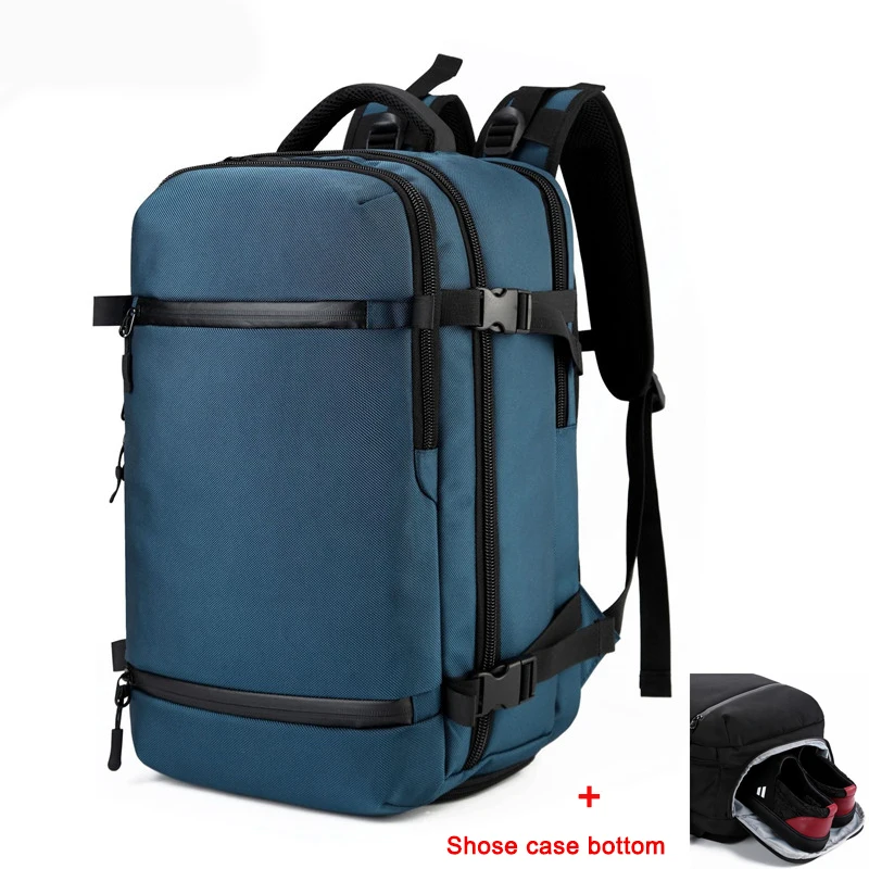 

OZUKO Brand Men Backpack for 17" Laptop Multifunction Men Backpacks Bag USB Charging Travel Backpack for Men Waterproof