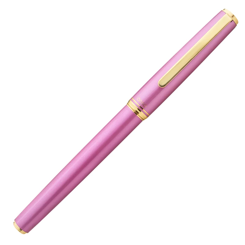 Роскошный OASO 1 шт. Золотой зажим черный белый розовый авторучка 0,5 мм 0,38 мм Бизнес офис подарок студенческие чернильные ручки школьные принадлежности - Цвет: pink