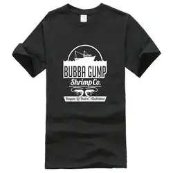 Создать свой собственный дизайн футболки с круглым вырезом Футболка Форест Гамп неофициальный Bubba Gump креветки Co. Для мужчин s футболка с
