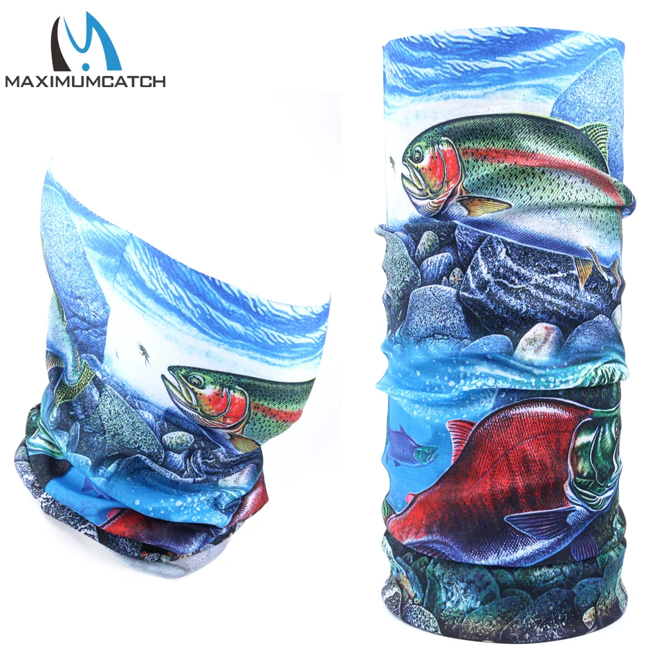 

Maximumcatch Anti-UV SPF 45+ Fly Fishing Scarf 3D Digital Print Multi Function Fishing Headwear Bandana