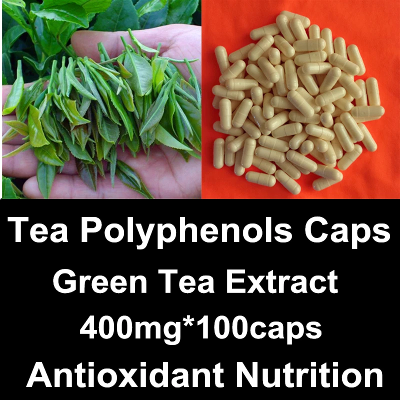 

Antioxidant Tea Polyphenols(60%) Capsules EGCG Green Tea(leaves) Extract Powder Caps Neutralize Free Radicals Supplements