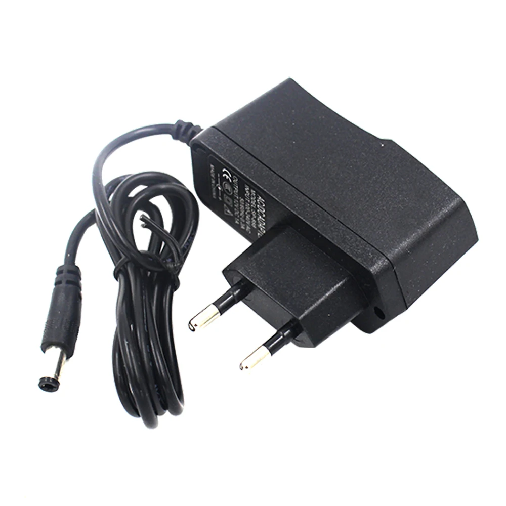 2 шт./лот 12V1A AC 100 V-240 V конвертер адаптер питания DC 12 V 1A 1000mA Питание EU/US Plug DC 5,5 мм x 2,1 мм