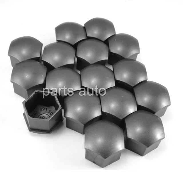100x Wheel Lug Nut Center Cover Caps for Audi A1 A3 A4 A5 A6 A7 A8 Q5