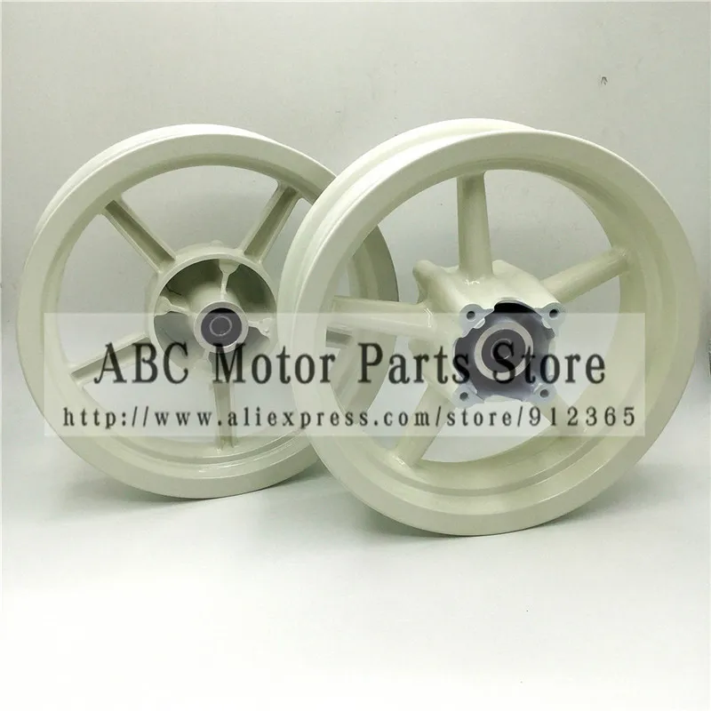 3,50-дюймов 12 дюймов и 2,75-12 дюймов колесные диски 4 отверстия для гонок грязь питбайк супер мотоцикл мотокросс - Цвет: White