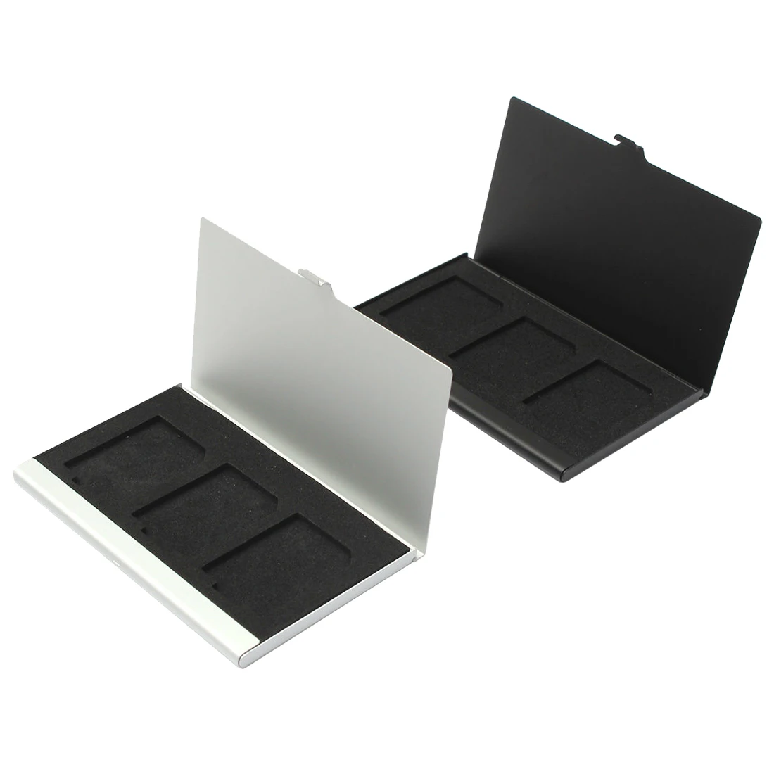Perfect Aluminum Alloy Memory Card Case Card Box Holders For 3PCS SD