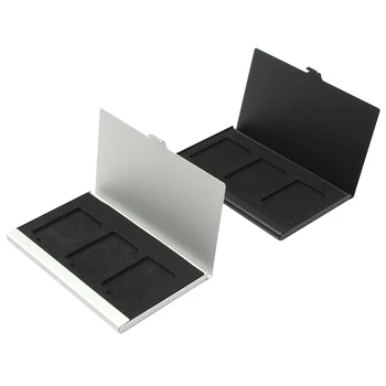 

Perfect-Aluminum Alloy Memory Card Case Card Box Holders For 3PCS SD Cards