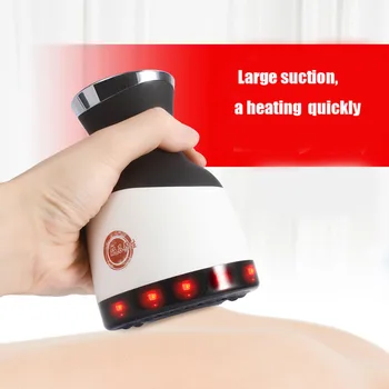 

Electric Infrared Scraping Massager Instrument Heating Moxibustion Tank Negative Pressure Stone Household Beauty Vacuum Cup