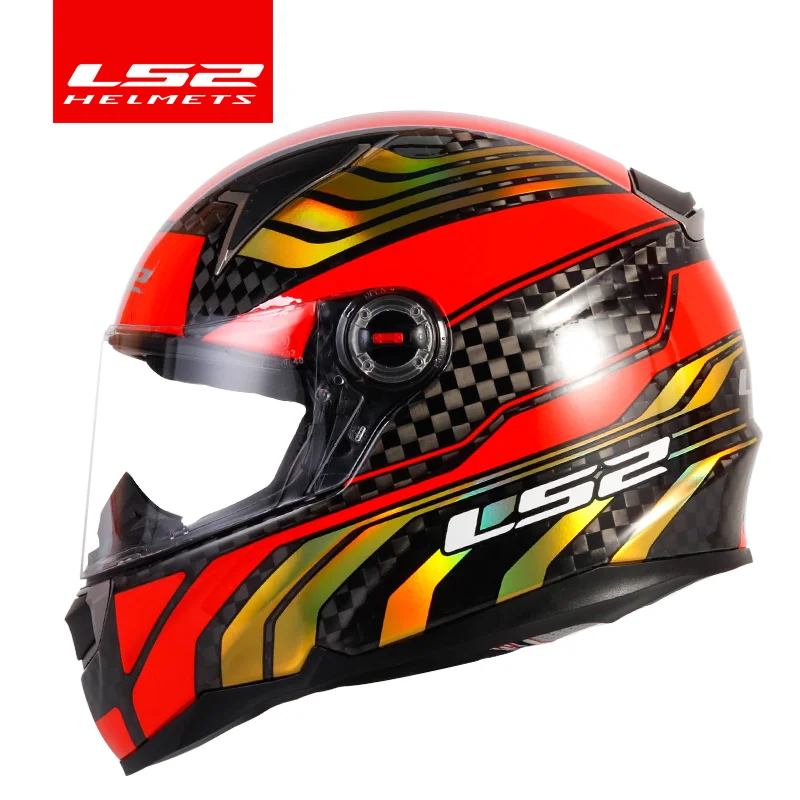 

LS2 FF396 carbon fiber motorcycle helmet full face LS2 helmets casco casque moto no airbag pump