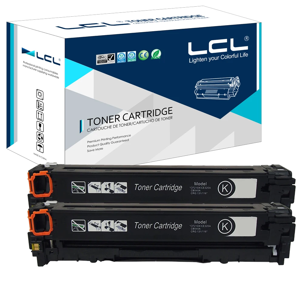 LCL 131IH 131 6273B001AA 6272B001AA (2-pack) Laser Toner Cartridge Compatible for Canon 7100/MF8210/8250/8230/8280CW/621CN/623CN |