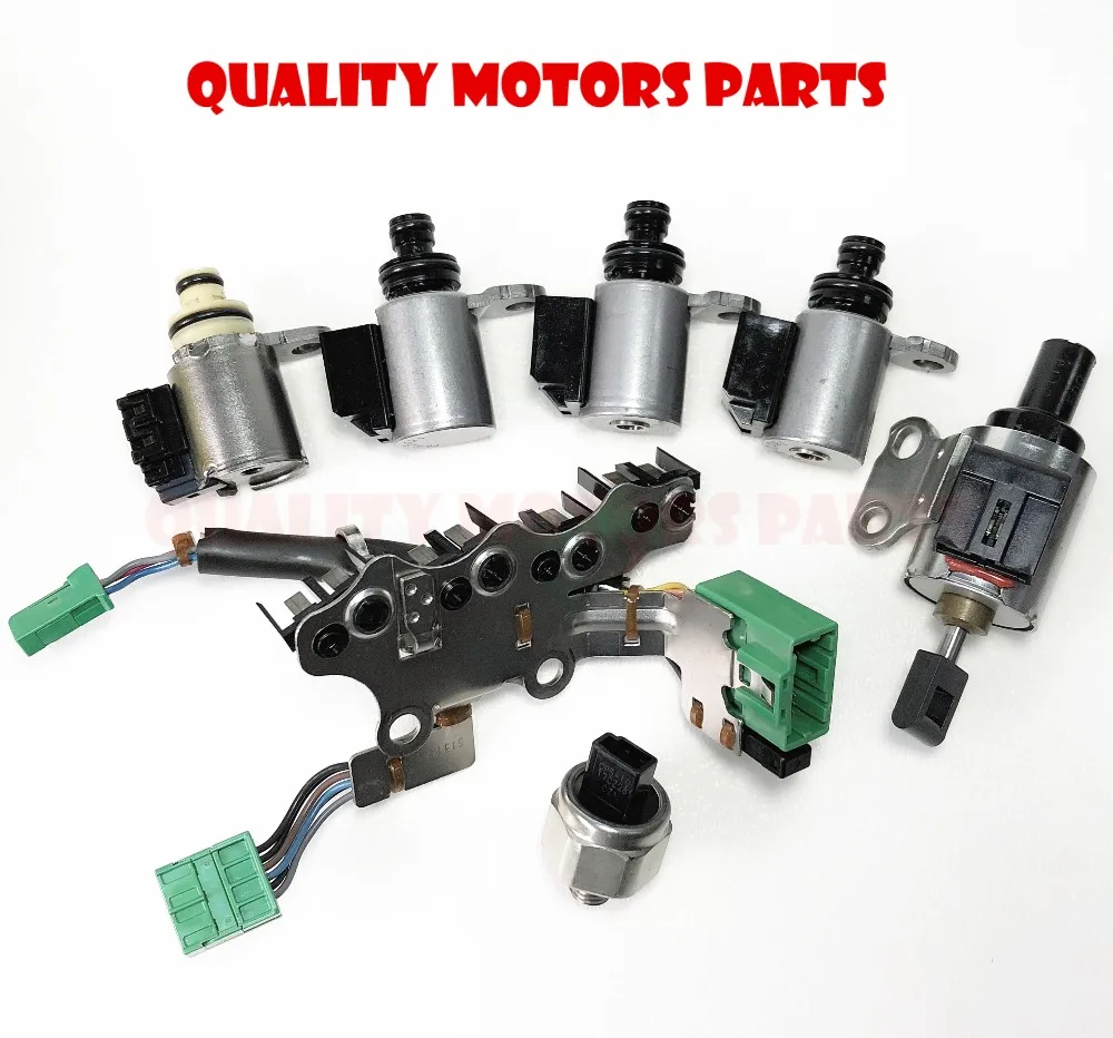 

CVT Transmission Solenoids Kit,stepper motor,oil pressure sensor with wire JF011E/RE0F10A/F1CJA RE0F10E for Nissan Mitsu Dodge