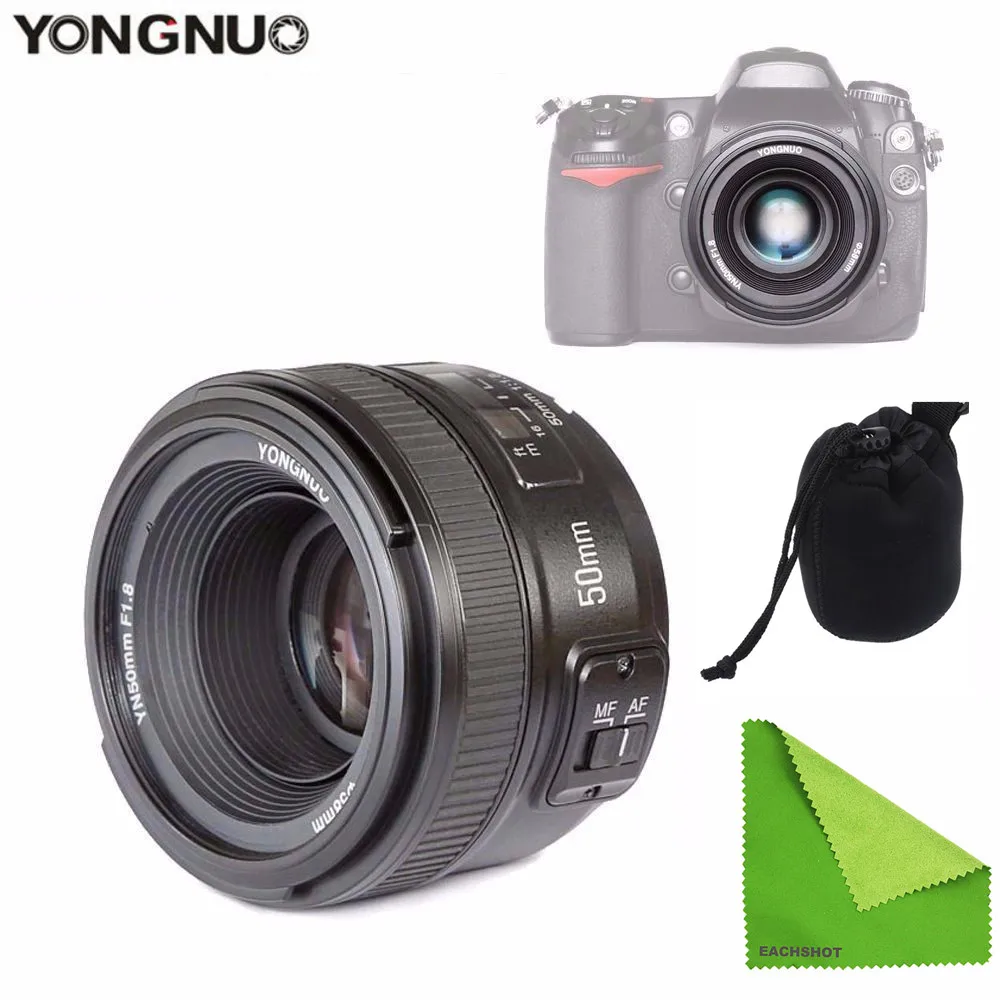 YONGNUO 50 mm Lens YN50mm F1.8 Large Aperture Auto