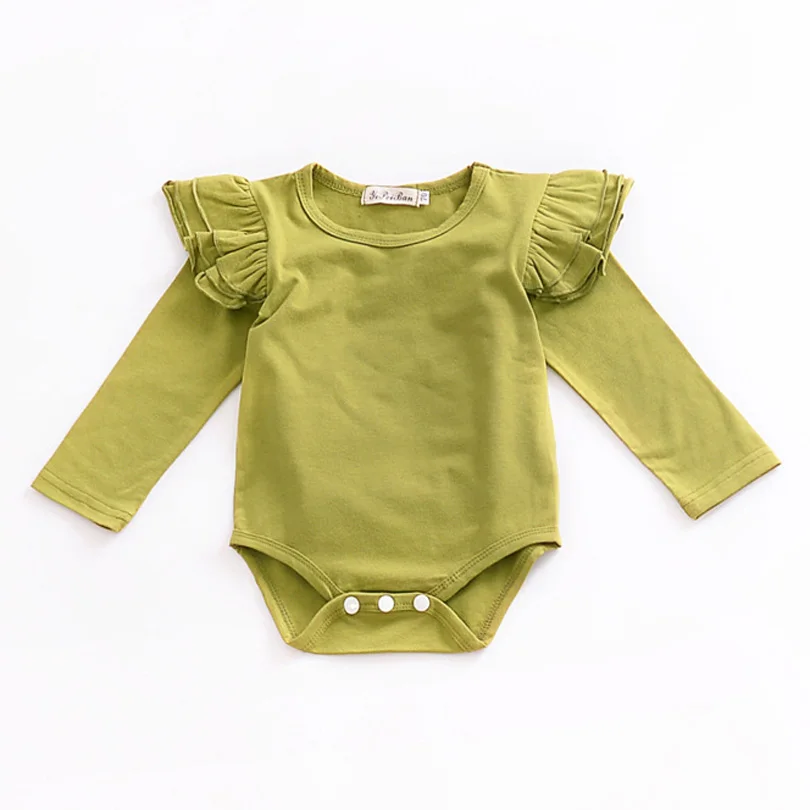 Bobo lindo bebé recién nacido mameluco niña mameluco ropa de verano con volantes de manga de Bebes mamelucos bebé niños mono trajes Braga 0- 36 m Bobo lindo bebé recién nacido mameluco niña mameluco ropa de verano con volantes de manga de Bebes mamelucos bebé niños mono trajes Braga 0- 36 m