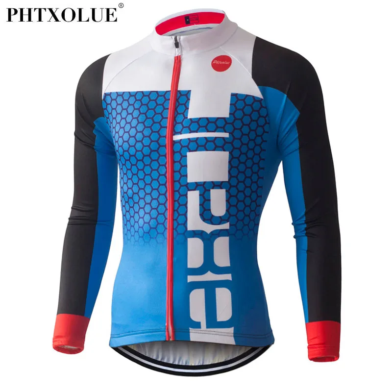 

PHTXOLUE Pro Cycling Jerseys 2017 Long Sleeve Mountain Bike Clothing Wear Ropa Ciclismo Summer Cycling Clothing Men