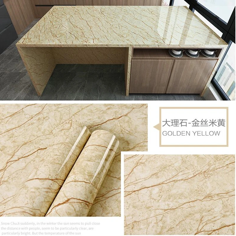 PVC Self-adhesive Wallpaper Anti-marble Wall Stickers Thick Waterproof Living Room Wallpaper Renovation of Furniture Wall Paper PVC Self-adhesive Wallpaper Anti-marble Wall Stickers Thick Waterproof Living Room Wallpaper Renovation of Furniture Wall Paper