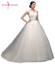 Beauty Emily Lace font b Wedding b font Dresses Ball font b Gown b font Sleeveless