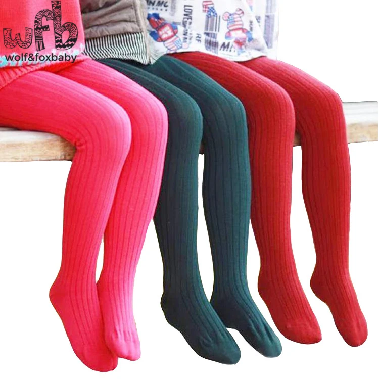 

Retail 2-7years tights stockings candy color thickened children Kids infant Baby Combed Cotton spring autumn fall winter