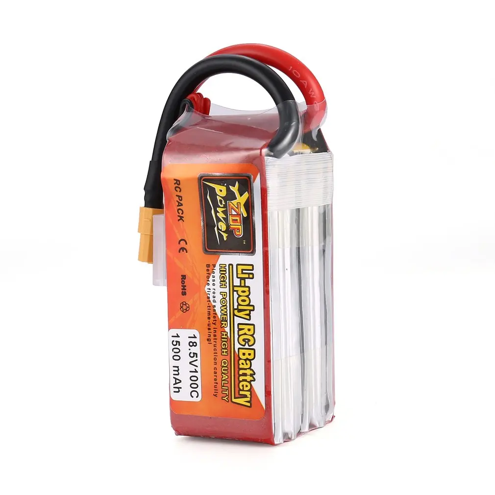 

ZOP Power18.5V 1500mAh 100C /2000mAh 95C 5S 1P Lipo Battery XT60 Plug Rechargeable for RC Racing Drone Helicopter Car Boat Model