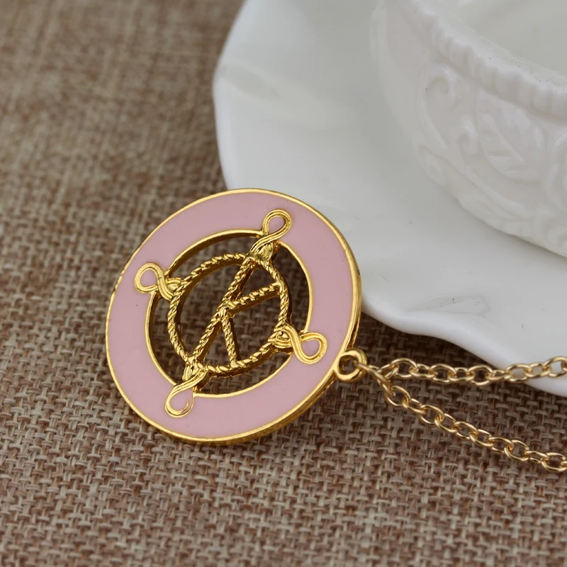 Feimeng, ювелирное ожерелье Kingsman, очаровательное розовое эмалированное ожерелье с подвеской в виде секретной службы для женщин, модные аксессуары