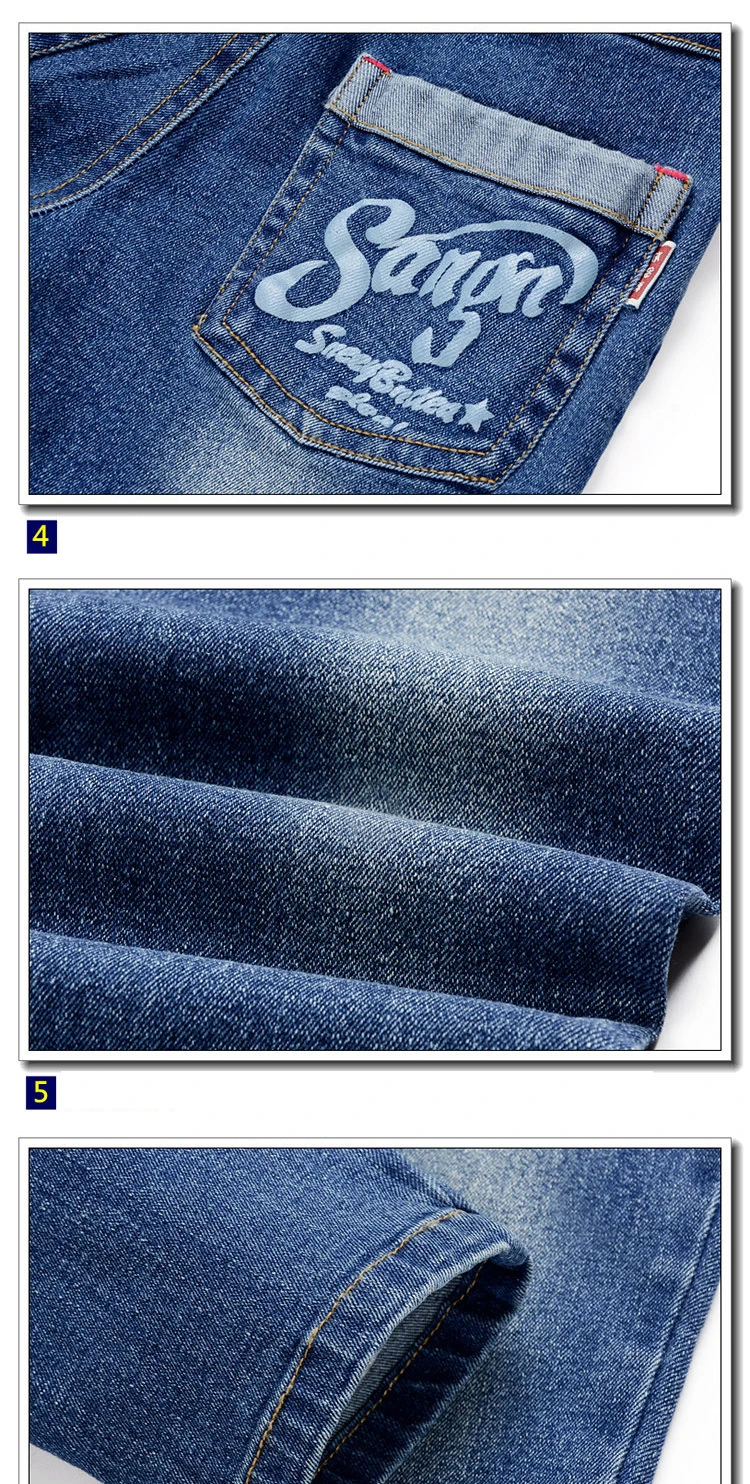 Leisure style Kids Baby boy Girls pants clothing Spongy or jeans 1 Crown 2 Car 3 Letter 4 Jeep Pattern Soft denim trousers  (12)