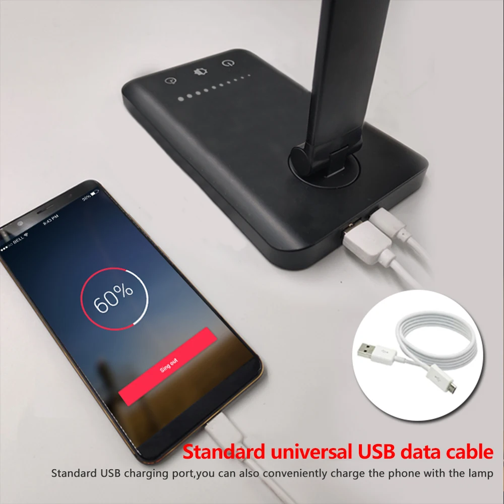 3 In1 Wireless Charger Led Desk Lamp Luminaria Multifunction Led Table Lamp Touch Table Lamp for IP