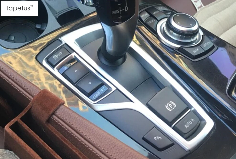 Lapetus аксессуары для BMW 5 серии F10 2011-2016X3 F25 X4 F26 2012- матовый киоск коробка переключения передач литьевая крышка комплект отделка