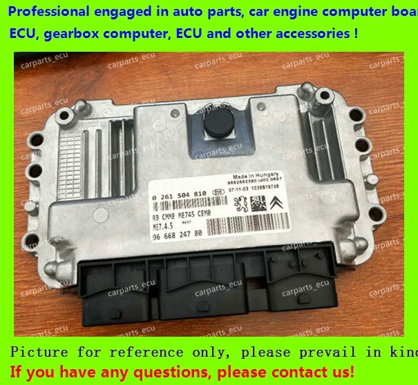 Для автомобильного двигателя компьютерная плата/ME7.8.8/ME17 ECU/электронный блок управления/Citroen peugeot C-Quatre 1,6/0261S04810 9666824780 ME7.4