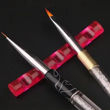 Дизайн ногтей 5 решеток акриловая прозрачная полка для рисования кисти подставка для ручек держатель для дисплея держатель для хранения советы для салона инструменты для маникюра