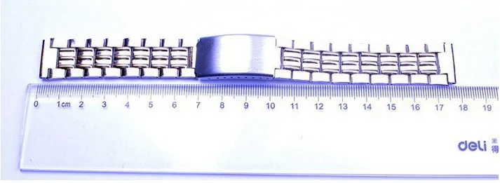 20 шт./лот, высокое качество, 18 мм, нержавеющая сталь, ремешок для часов, серебро с золотым цветом, ремешок для часов-80306