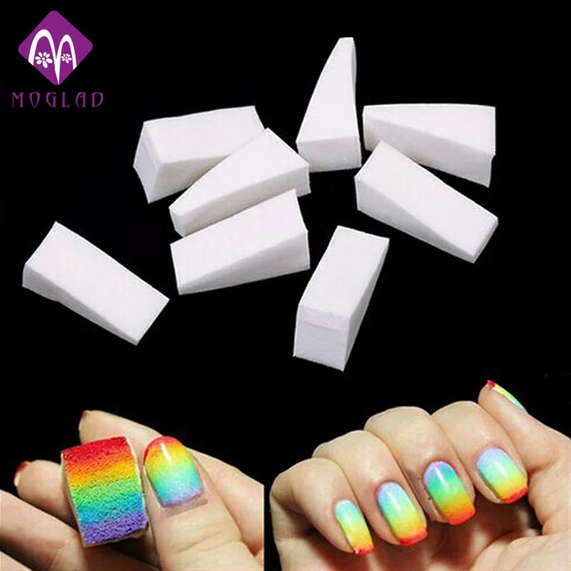 

New 8pcs/set Gradient Nails Soft Sponge for Color Fade Natural Magic Simple Creative Nail Design Manicure Nail Art Tools
