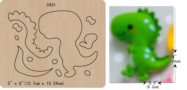

New dinosaur Wooden die Scrapbooking C-431 Cutting Dies Multiple sizes
