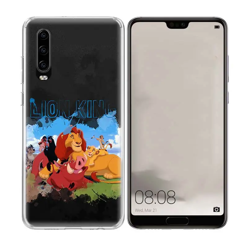 Simba Король Лев подарок мягкий чехол для телефона huawei P30 P20 mate 20 10 Pro P10 lite P Smart + Plus Z 2019