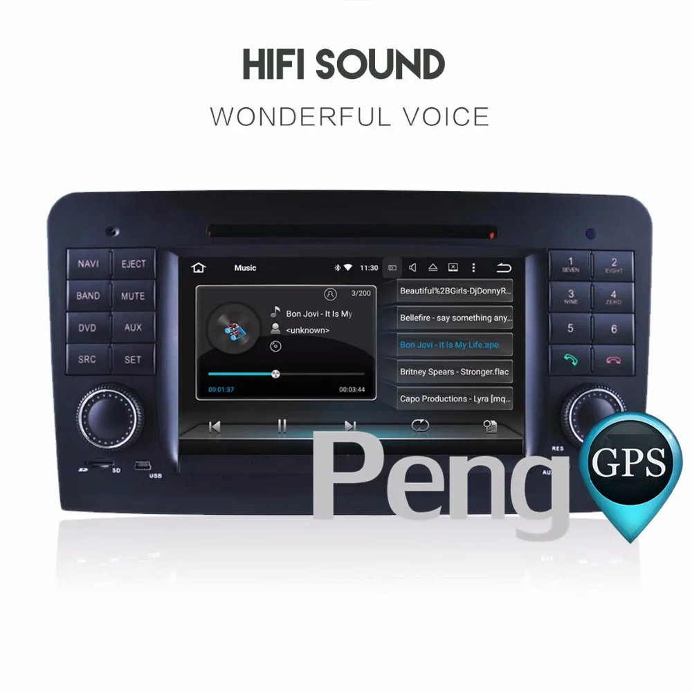 Excellent Octa Core 7 Inch CD DVD Player 2 Din Stereo Android 8.0 Car Radio for Benz  ML W164 GL X164 2005-2012 GPS Navigation Autoradio 4