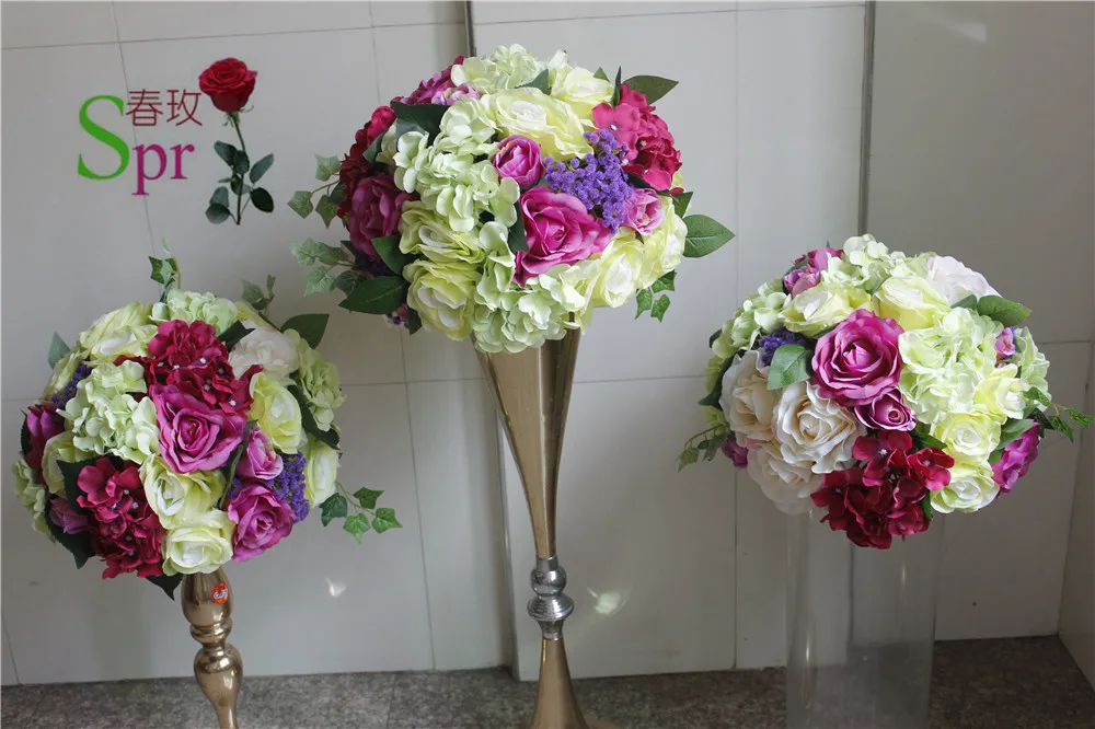 Искусственный цветочный декоративный фон для свадебного стола|flower decoration|flower ball