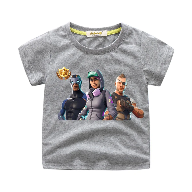 

Children Short Sleeve Battle Royale T-shirt Clothing Boy Fortnight Game Tees Top Costume Girls T Shirt Clothes Baby Tshirt FR04