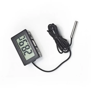 1 Piece Digital LCD Probe Fridge Freezer Thermometer Thermograph For Aquarium Refrigerator