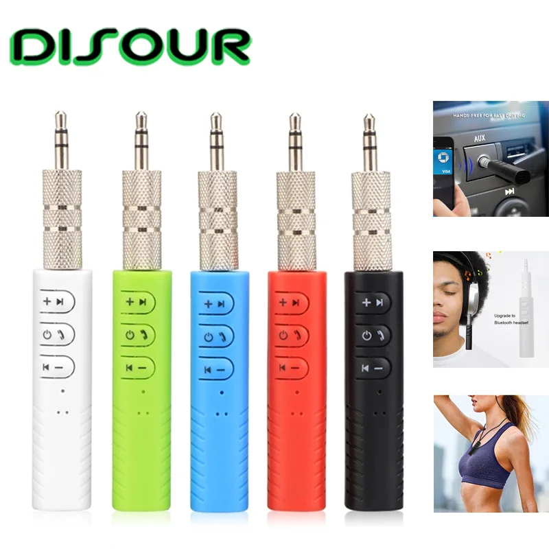 

DISOUR Mini Bluetooth Receiver AUX 3.5mm Bluetooth Adapter Car Kit Handsfree Wireless Adapter Receptor For Car Headphone Speaker