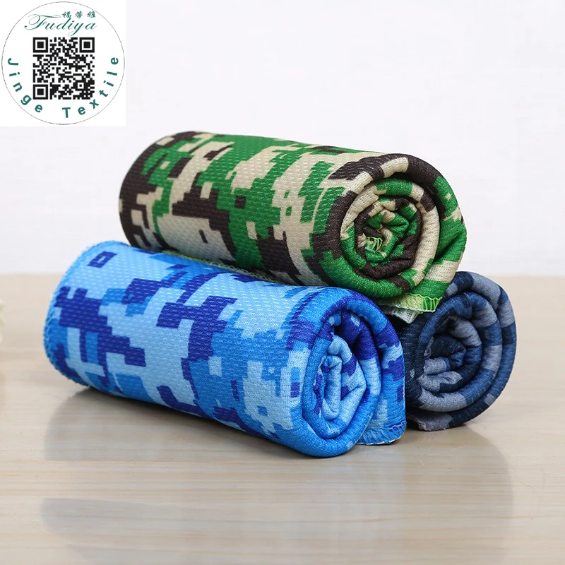 

New Ice Towel Camouflage Colors Utility Enduring Instant Cooling Towel Heat Relief Reusable Chill Cool Towel