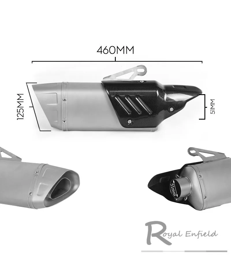 500cc 600cc r11 мотоциклетный, из углеродного сплава глушитель выхлопной трубы R6 R1r3 CBR500 Z750 выхлопной трубы круглый глушитель escape moto